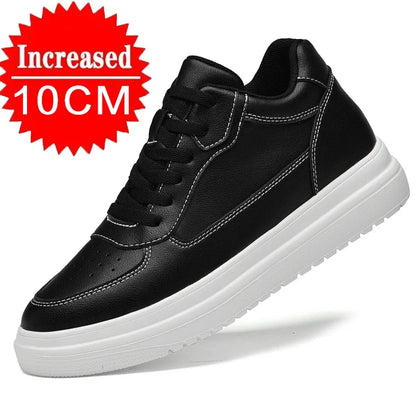 Men's Leather Elevator Sneakers – Height Increase 6cm / 8cm / 10cm