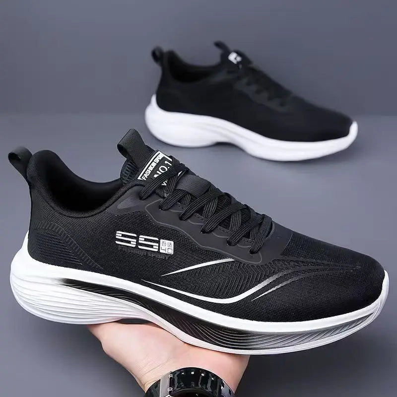 Men's Breathable Mesh Casual Sneakers – Non-Slip Soft Sole Running Shoes