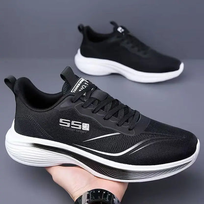 Men's Breathable Mesh Casual Sneakers – Non-Slip Soft Sole Running Shoes