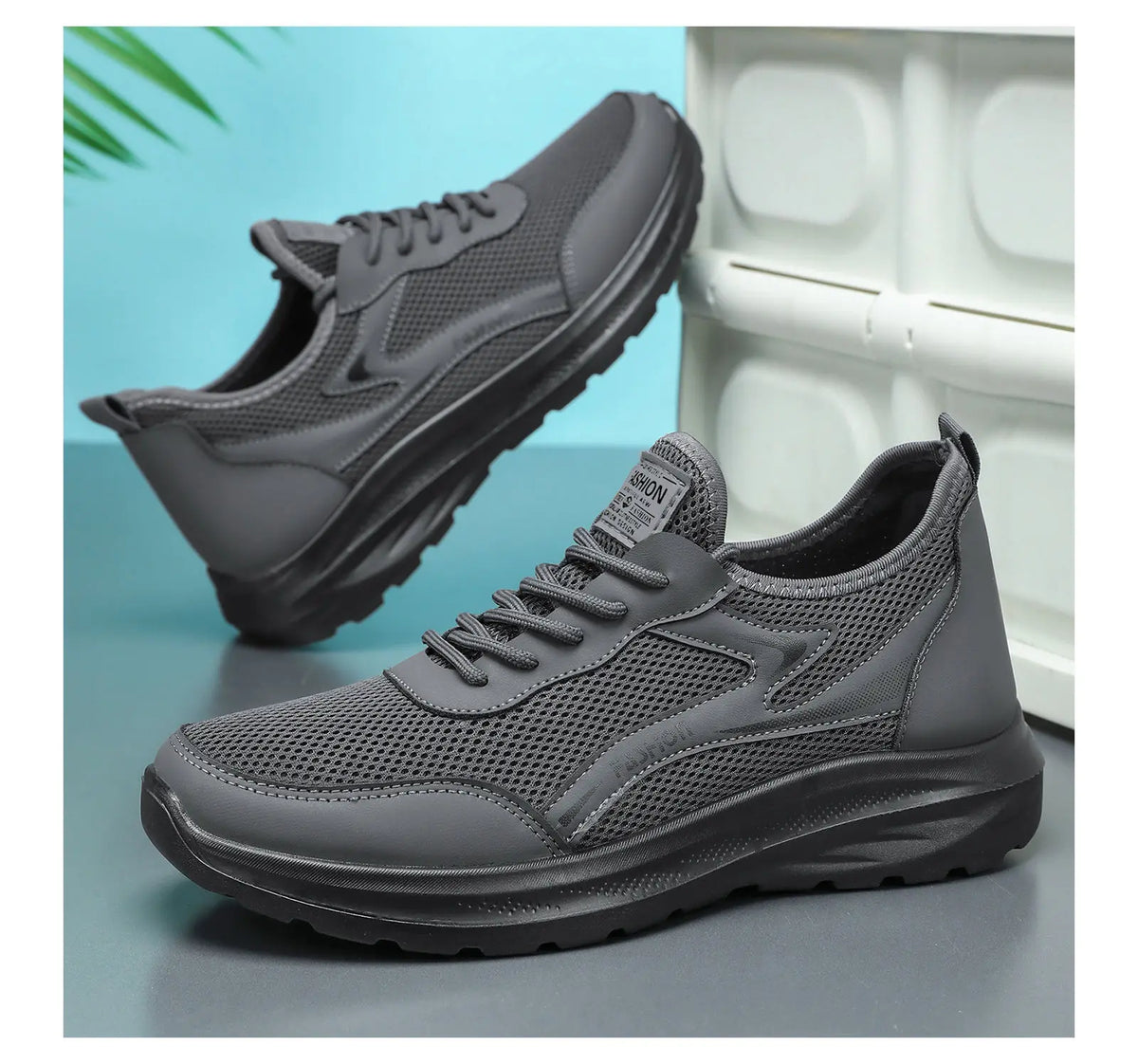 Men's Breathable Mesh Sneakers – Lightweight Sport Running Shoes