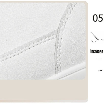 Men's Leather Elevator Sneakers – Height Increase 6cm / 8cm / 10cm