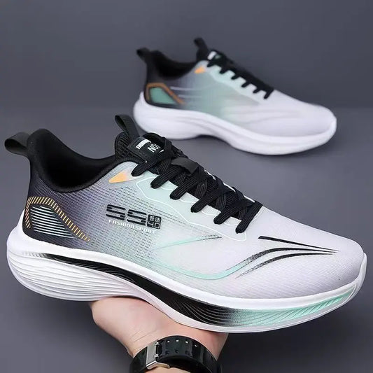 Men's Breathable Mesh Casual Sneakers – Non-Slip Soft Sole Running Shoes
