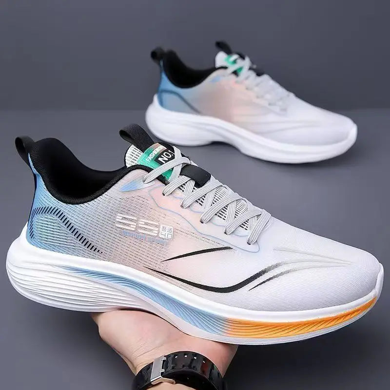 Men's Breathable Mesh Casual Sneakers – Non-Slip Soft Sole Running Shoes
