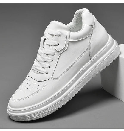 Men's Leather Elevator Sneakers – Height Increase 6cm / 8cm / 10cm