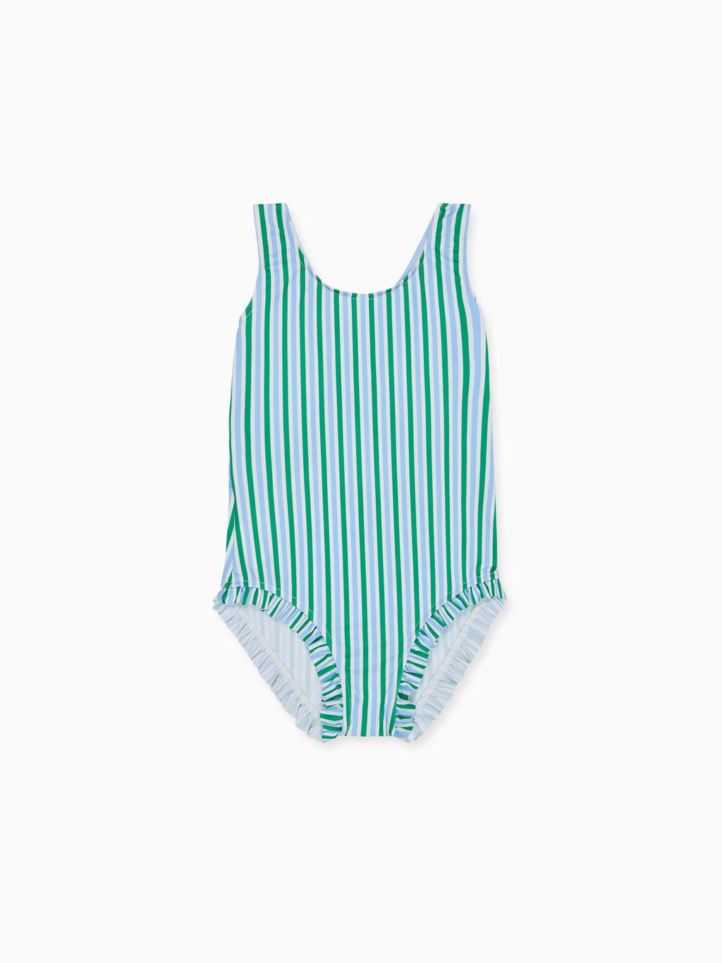 Green Stripe Bessie Girl Swimsuit