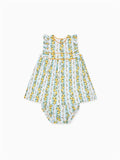 Blue Garland Limon Baby Girl Set